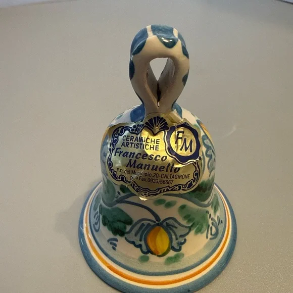 CERAMICHE ARTISTICHE Francesco Manuelle (Artist/Brand Name) Bell - Picture 1 of 8